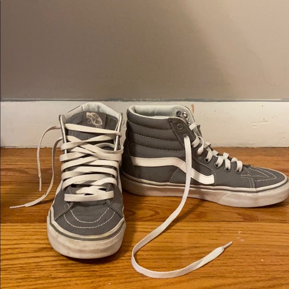 light grey high top vans